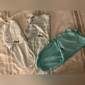 SwaddleMe | 3 pack of Swaddle style sleep sacks | baby unisex am/med